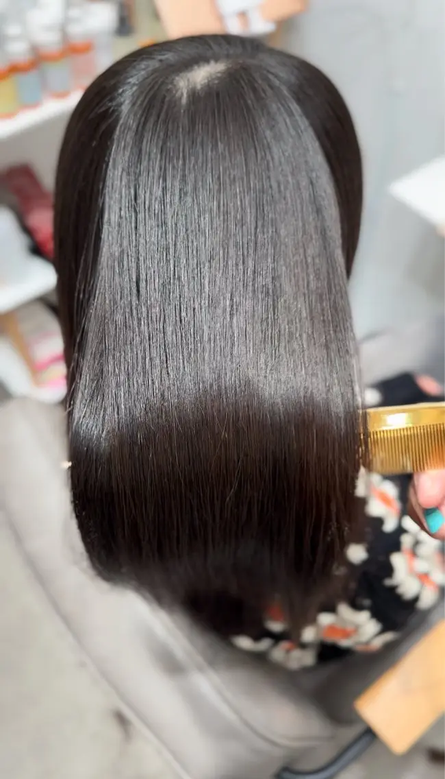 ロング 髪質改善 ミニモリピート8割超 髪質改善/及川正貴のヘアスタイル