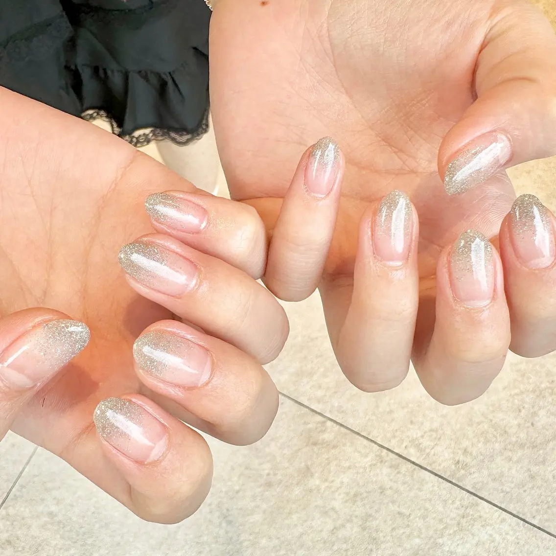 ネイル フラッシュネイル グラデーション KANNA aleum nailのネイルデザイン