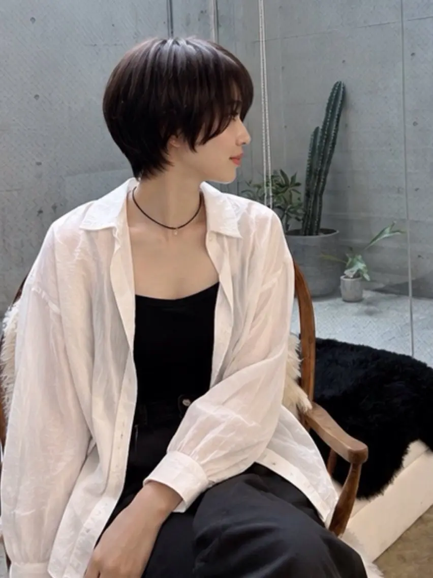 ショート カラー ショートヘア カット トリートメント pia 薬院のヘアスタイル