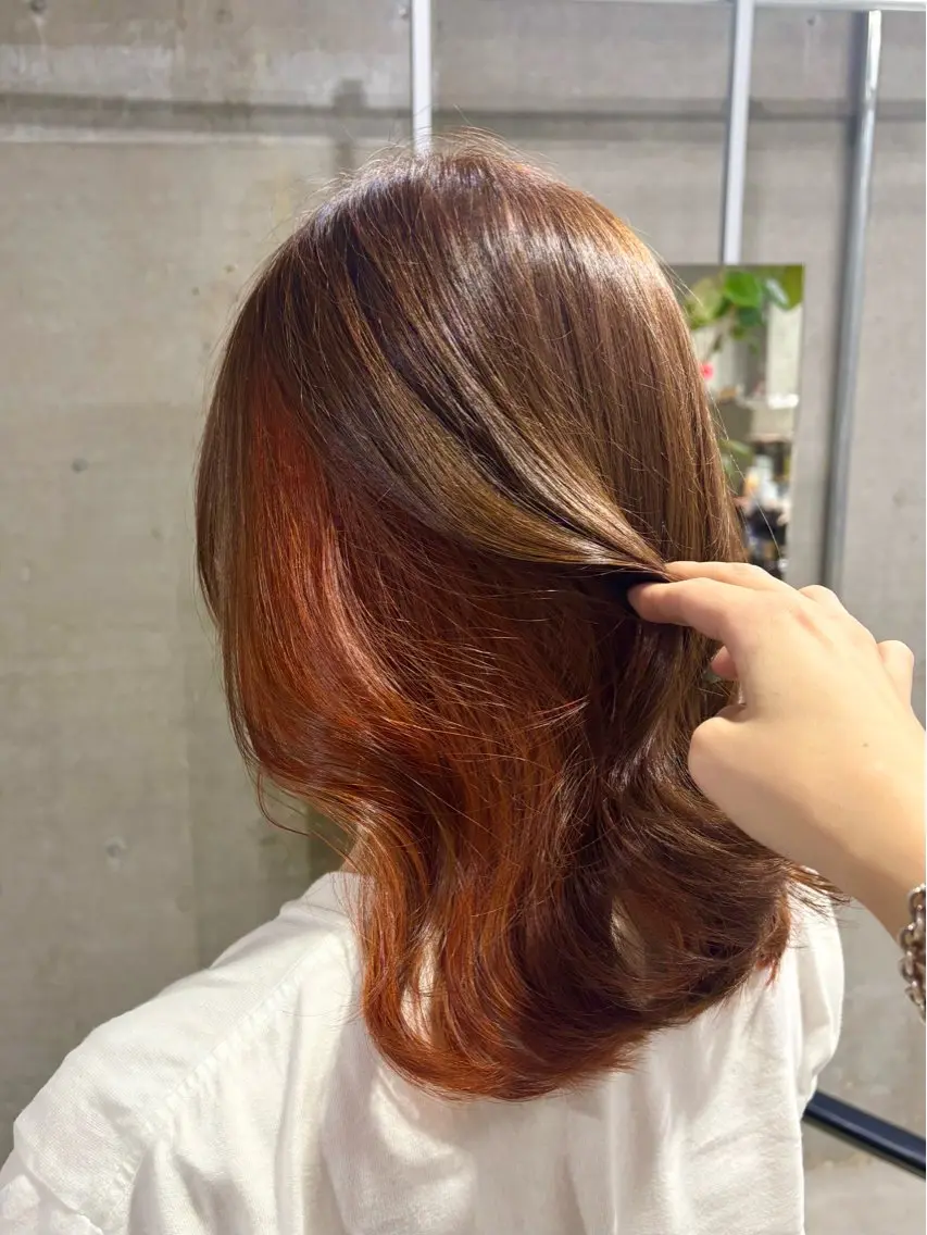 ミディアム ヘアカラー トリートメント LUCK船橋/ KAORIのヘアスタイル