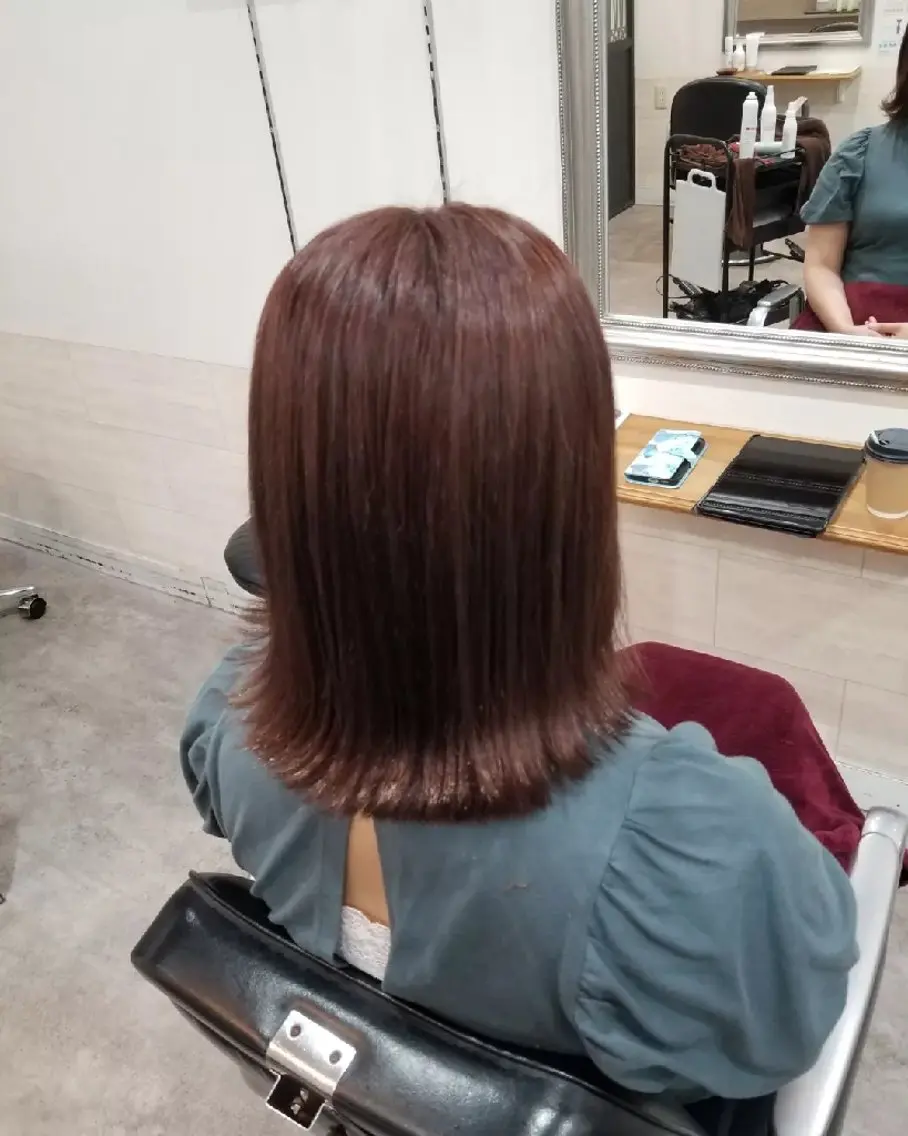 カラー ヘアカラー トリートメント 暖色🍎透明感カラー 🩵小林かりんのヘアスタイル