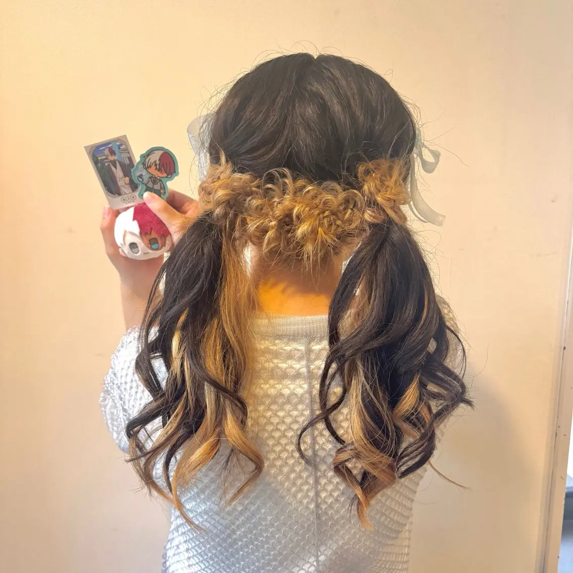 ロング ヘアアレンジ ロング ヘアセット ヘアメ🎀ハイトーン 🩵エクステ🪄しほのヘアスタイル