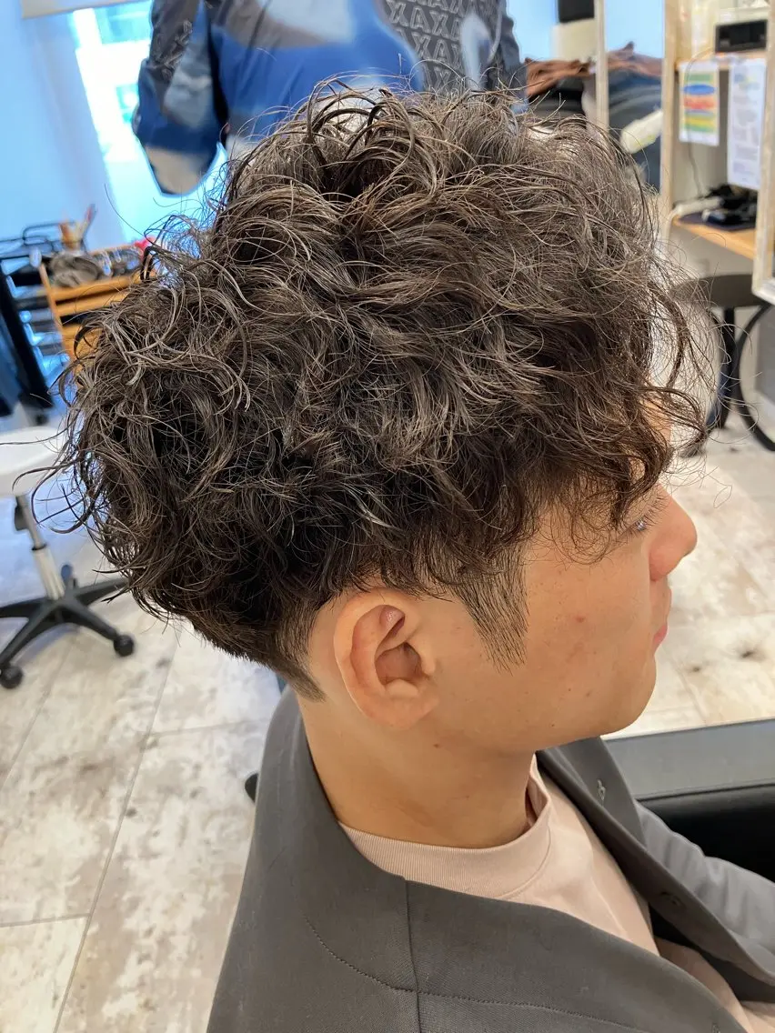 【フルコース】デザインカット+各種パーマ+ヘアカラー＋眉カットの写真