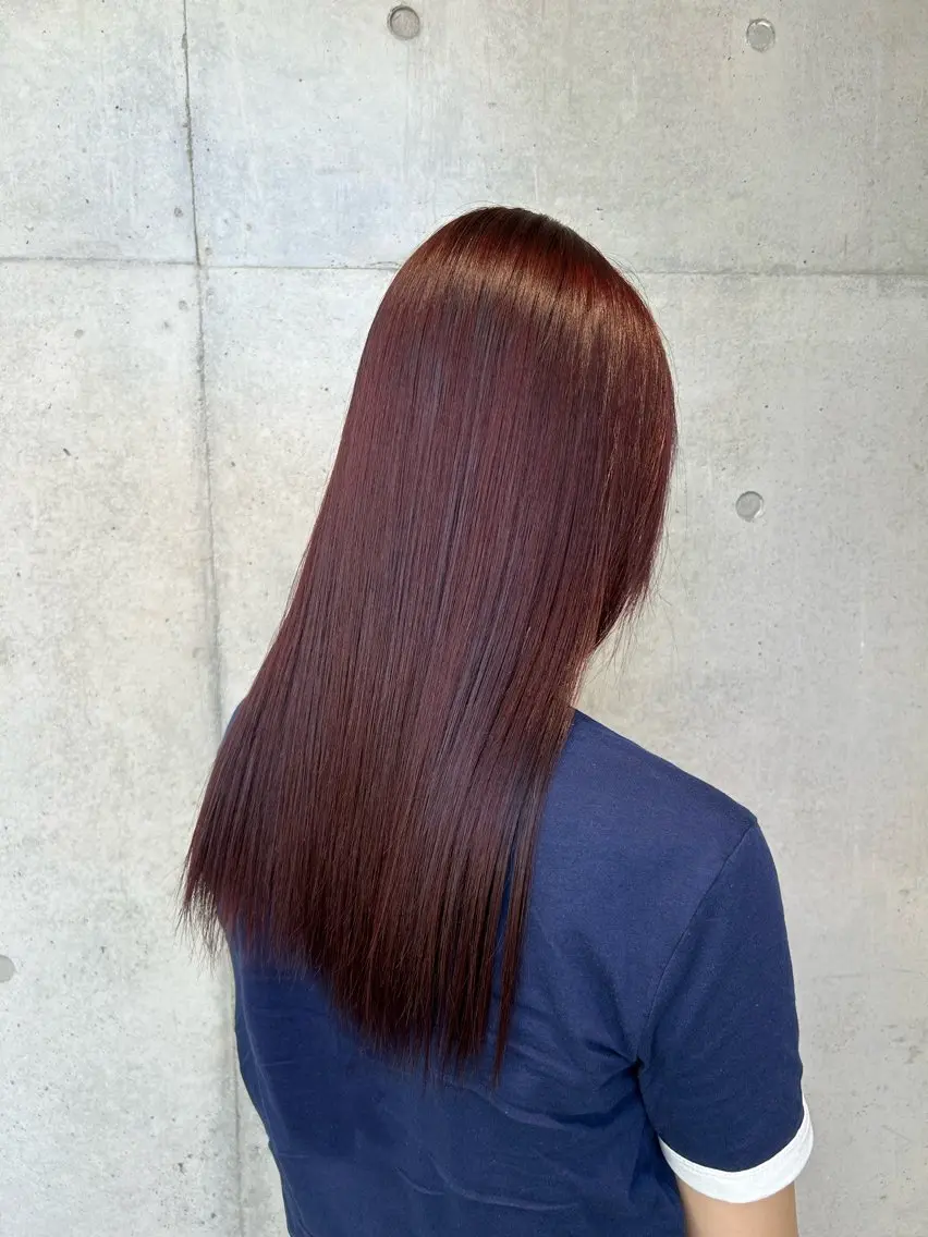 ロング カラー ヘアアレンジ ヘアカラー トリートメント ボブ艶モテカラー🫧 カリンのヘアスタイル