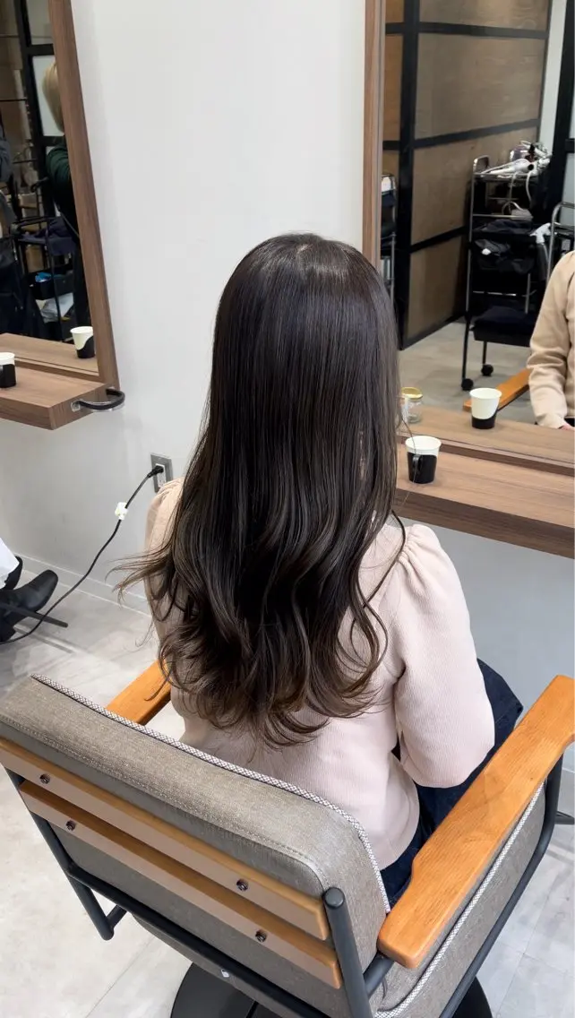 ロング カット ヘアカラー トリートメント 朝5分でキマる艶髪 /ヤマダのヘアスタイル