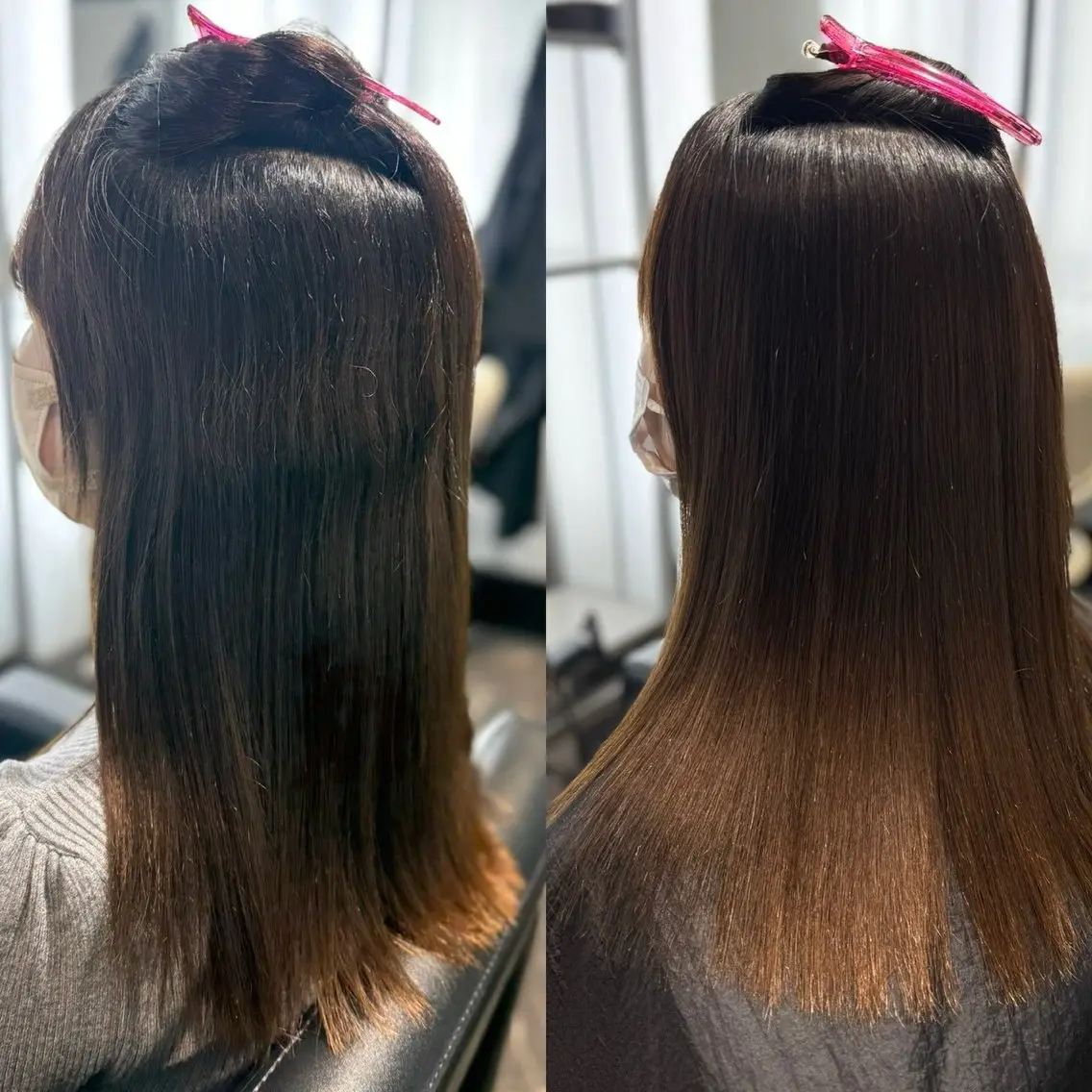 ロング 縮毛矯正 トリートメント 酸性ストレート 髪質改善大槻勇樹のヘアスタイル