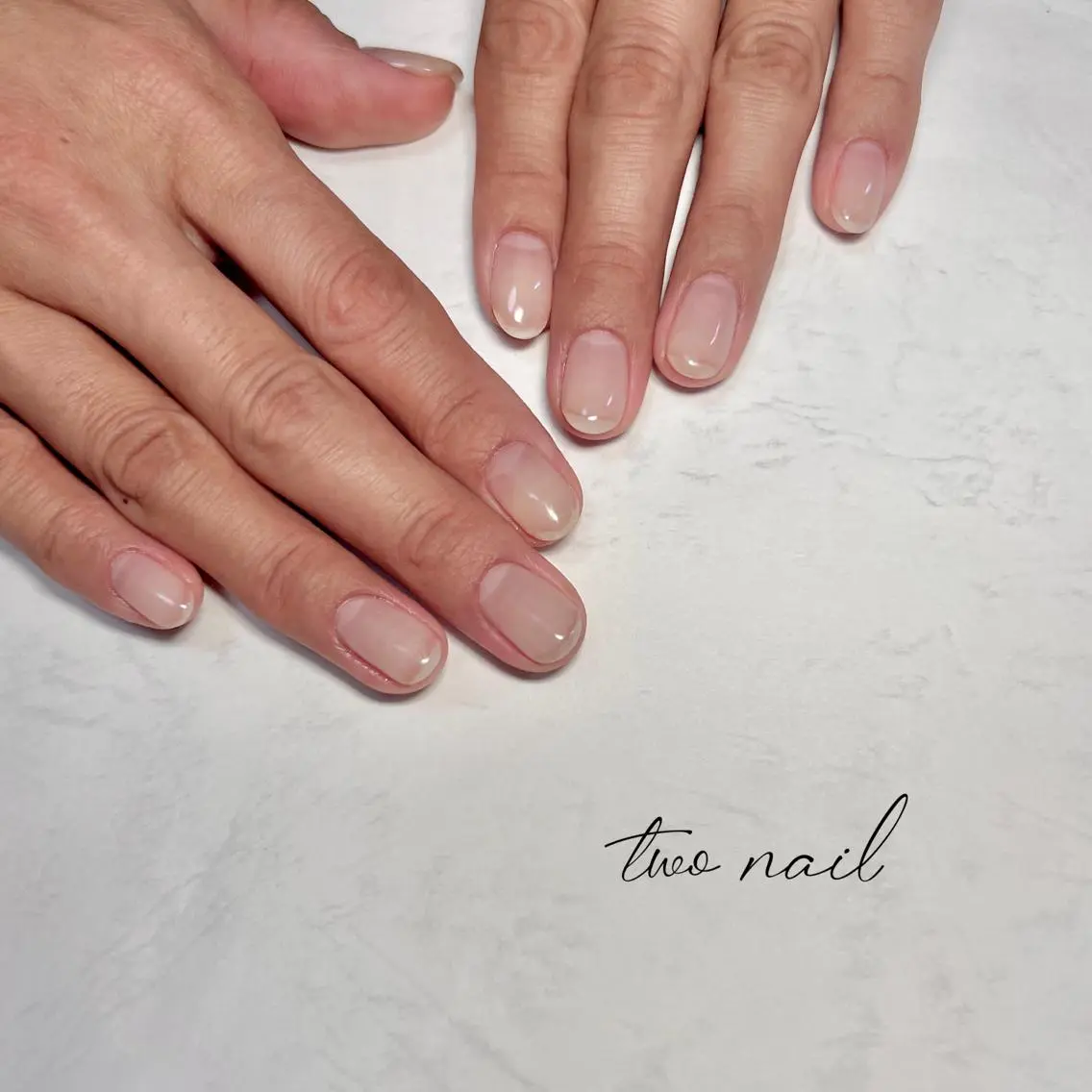ネイル アートネイル フットネイル ハート ニュアンスネイル ホワイト ハンドネイル two nailのネイルデザイン