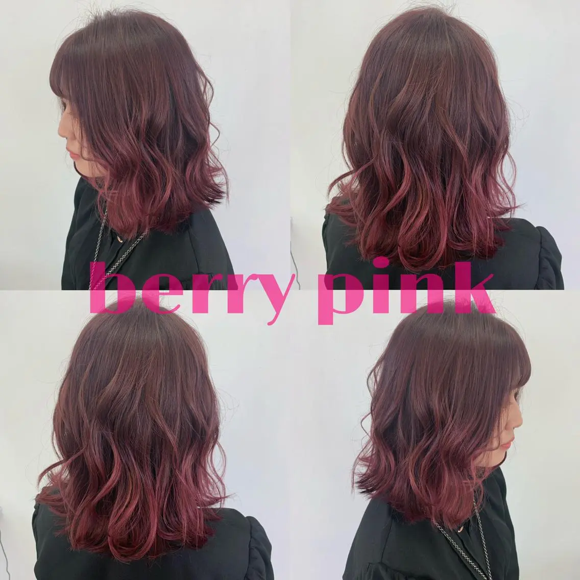 ミディアム カラー 小澤 志穂のヘアスタイル