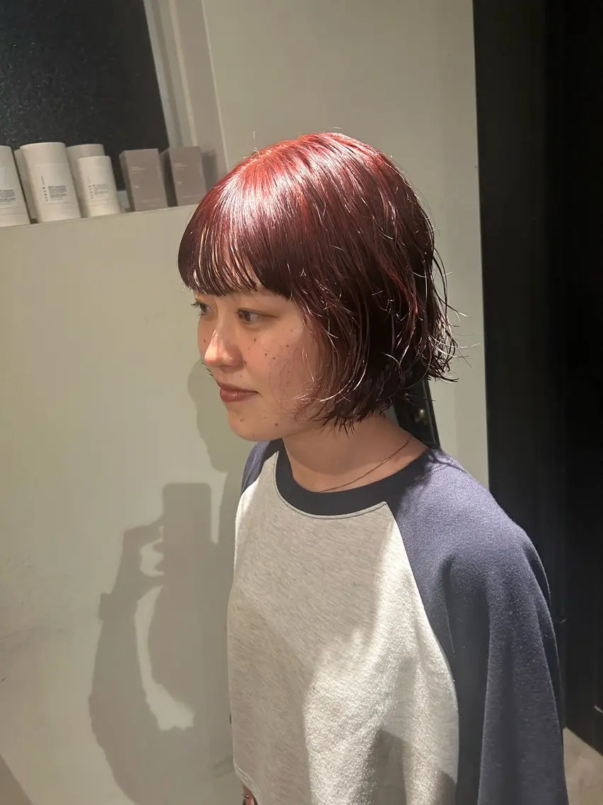 ショート カラー メイ🩰 梅田/ヘアセットのヘアスタイル