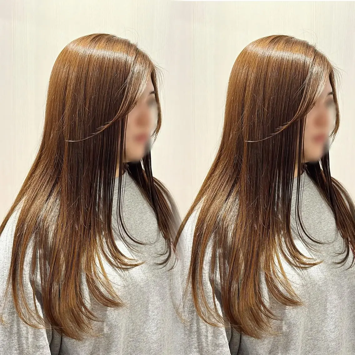 ロング 顔まわりレイヤー 顔周りカット レイヤーカット tophair大元 jasmin ✨️のヘアスタイル