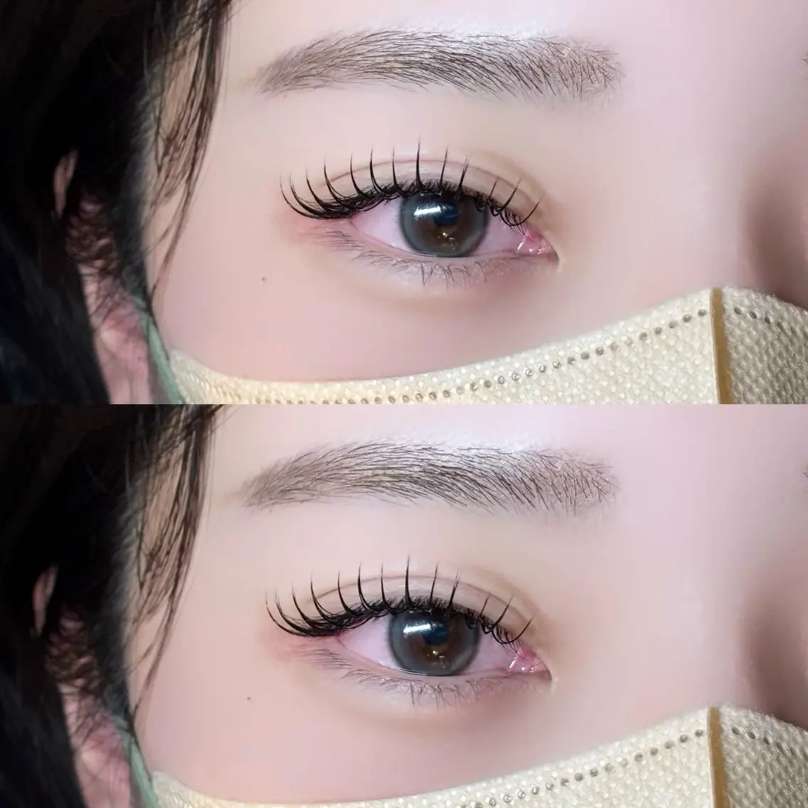 まつ毛エクステ【モデル】👀✨フラットラッシュ100本¥3300の写真