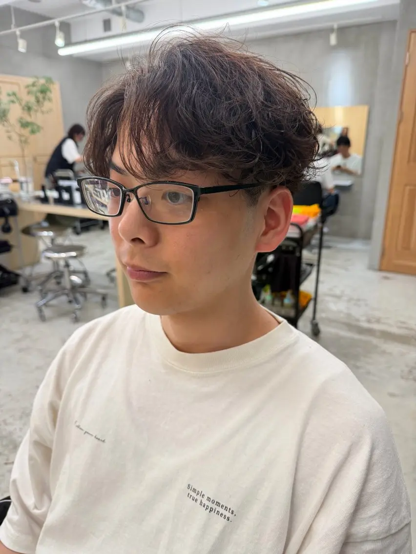 ショート パーマ カット パーマ メンズパーマ特化 🦖森田道成のヘアスタイル