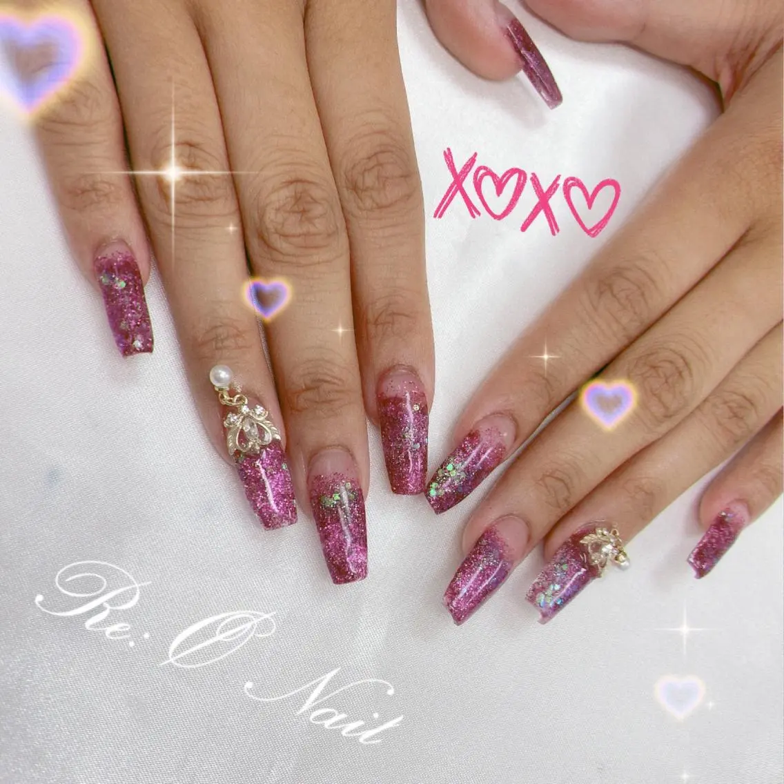 ネイル ハンドネイル Re:Ø nail 🩵TSUJIのネイルデザイン