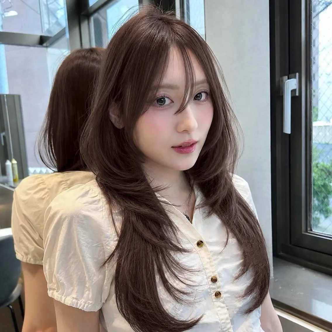 【🎀トレンドレイヤー🎀】【平日・土曜20時​〜​限定‼️】前髪・全体カット➕うる艶トリートメント🫧の写真