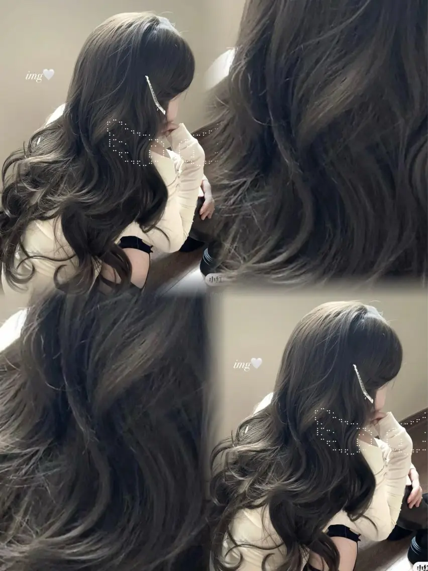 カラー 暗髪透明感🩵ྀི艶 カラー🦢みいのヘアスタイル