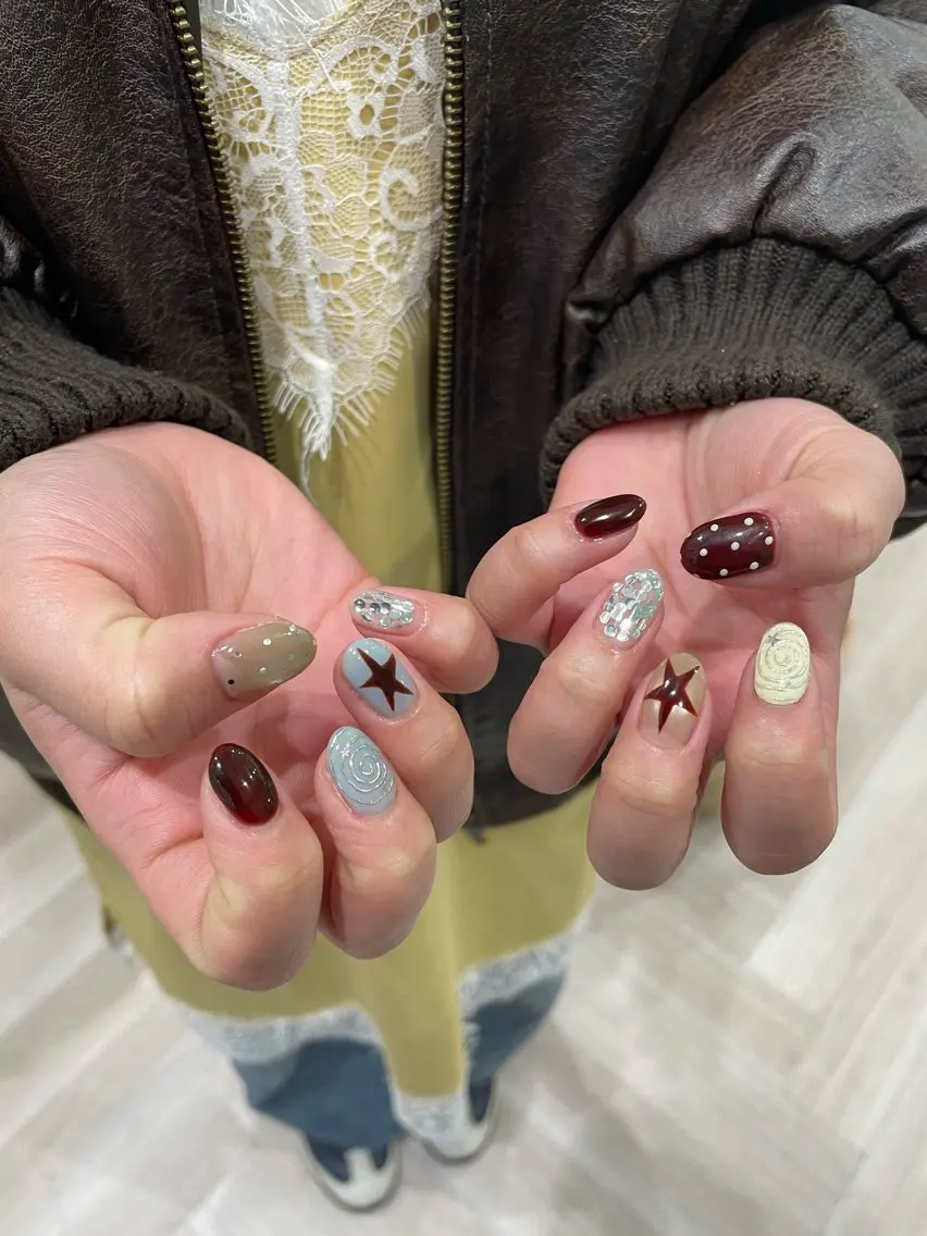 ネイル 韓国ネイル ニュアンスネイル ハンドネイル Ricnail☾ ayanoのネイルデザイン