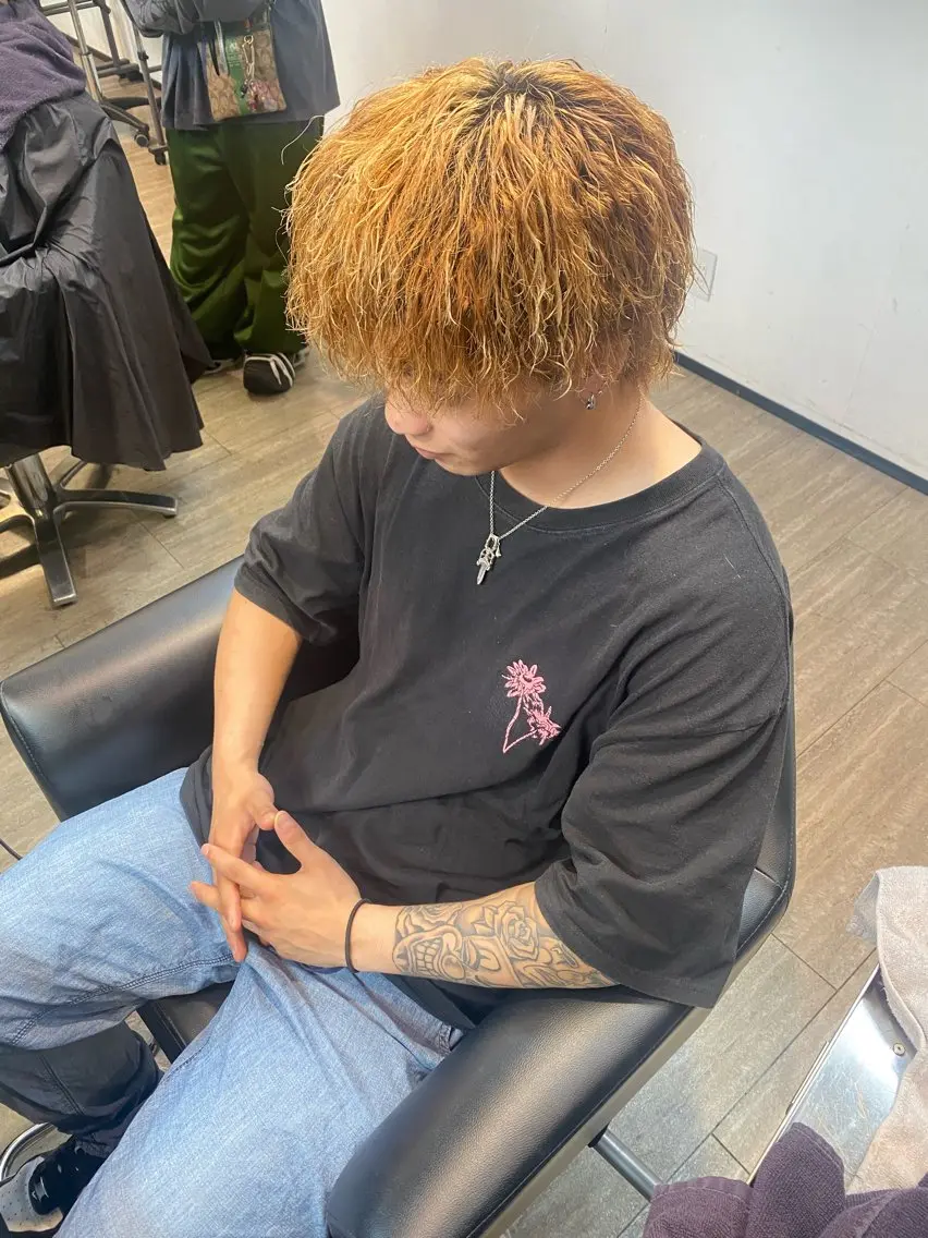 メンズ パーマ 水野 聖哉のヘアスタイル