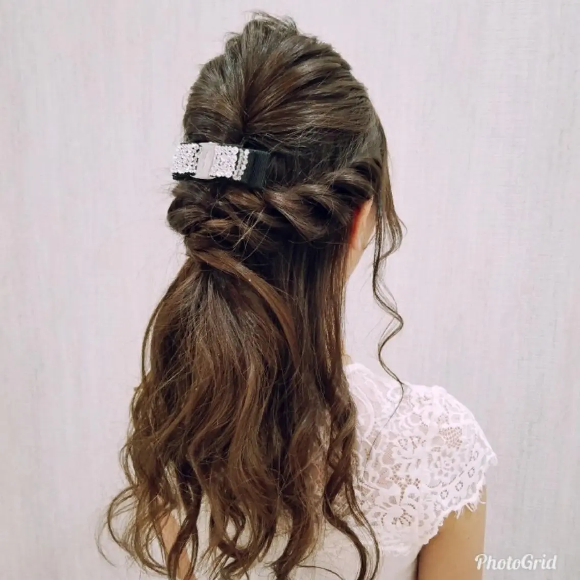 ヘアアレンジ ハーフアップ レイヤー×艶髪特化 代表 西村功平のヘアスタイル