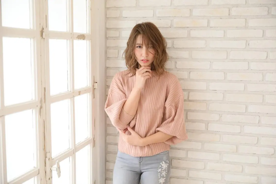ミディアム パーマ カラー RAPT bis ラプトビズのヘアスタイル