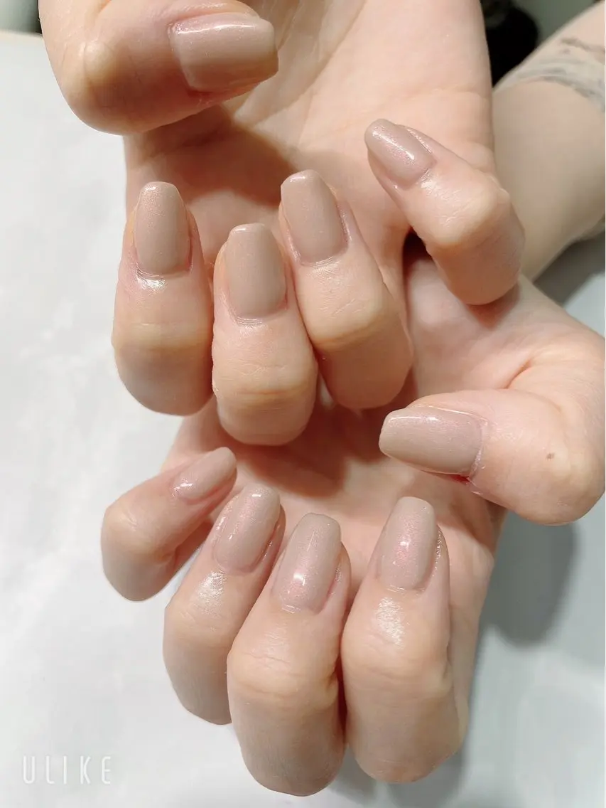 ネイル ジェルネイル ニュアンスネイル オフィスネイル パラジェル シンプルネイル tete nailstudioのネイルデザイン