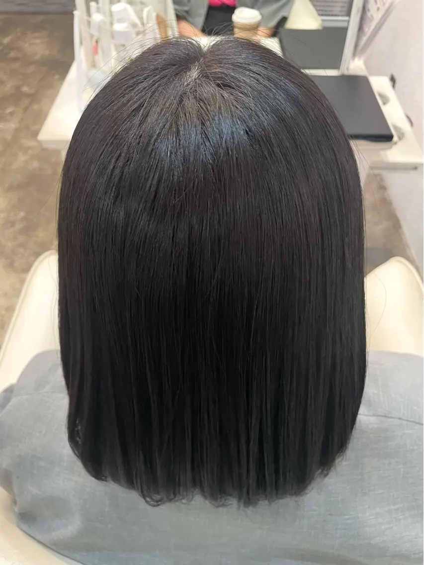 ミディアム カラー 髙原菖💎 縮毛矯正のヘアスタイル