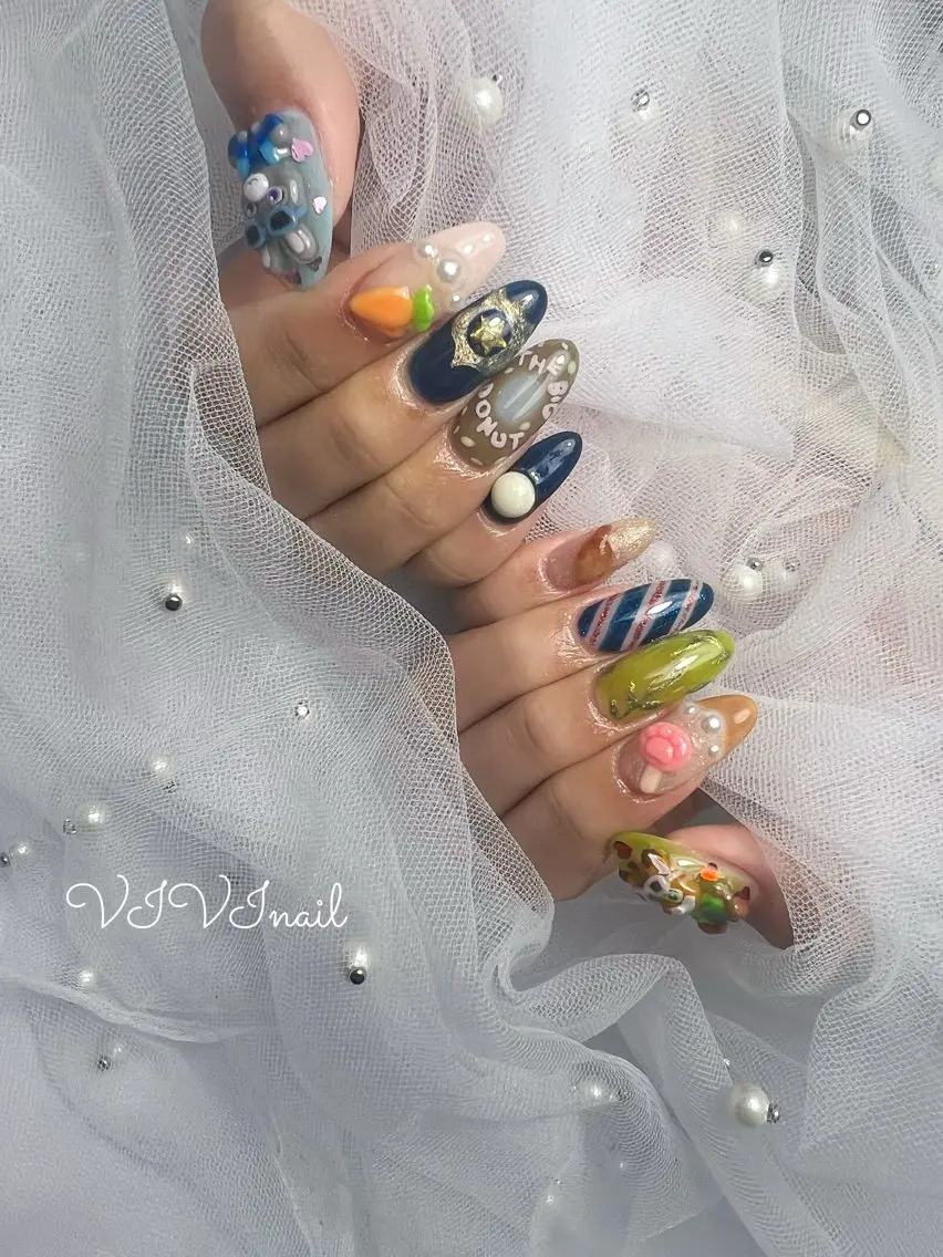 ネイル 持ち込み ハンドネイル vivi nailのネイルデザイン