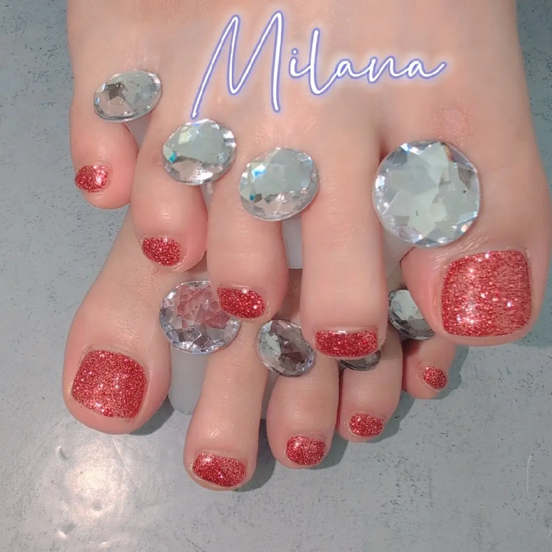 ネイル フットネイル ワンカラーネイル フットネイル Milana 川瀬のネイルデザイン