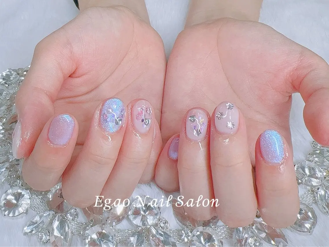 ネイル アートネイル フットネイル フレンチネイル ジェルネイル グラデーション ハンドネイル EGAO NAIL 錦糸町店のネイルデザイン