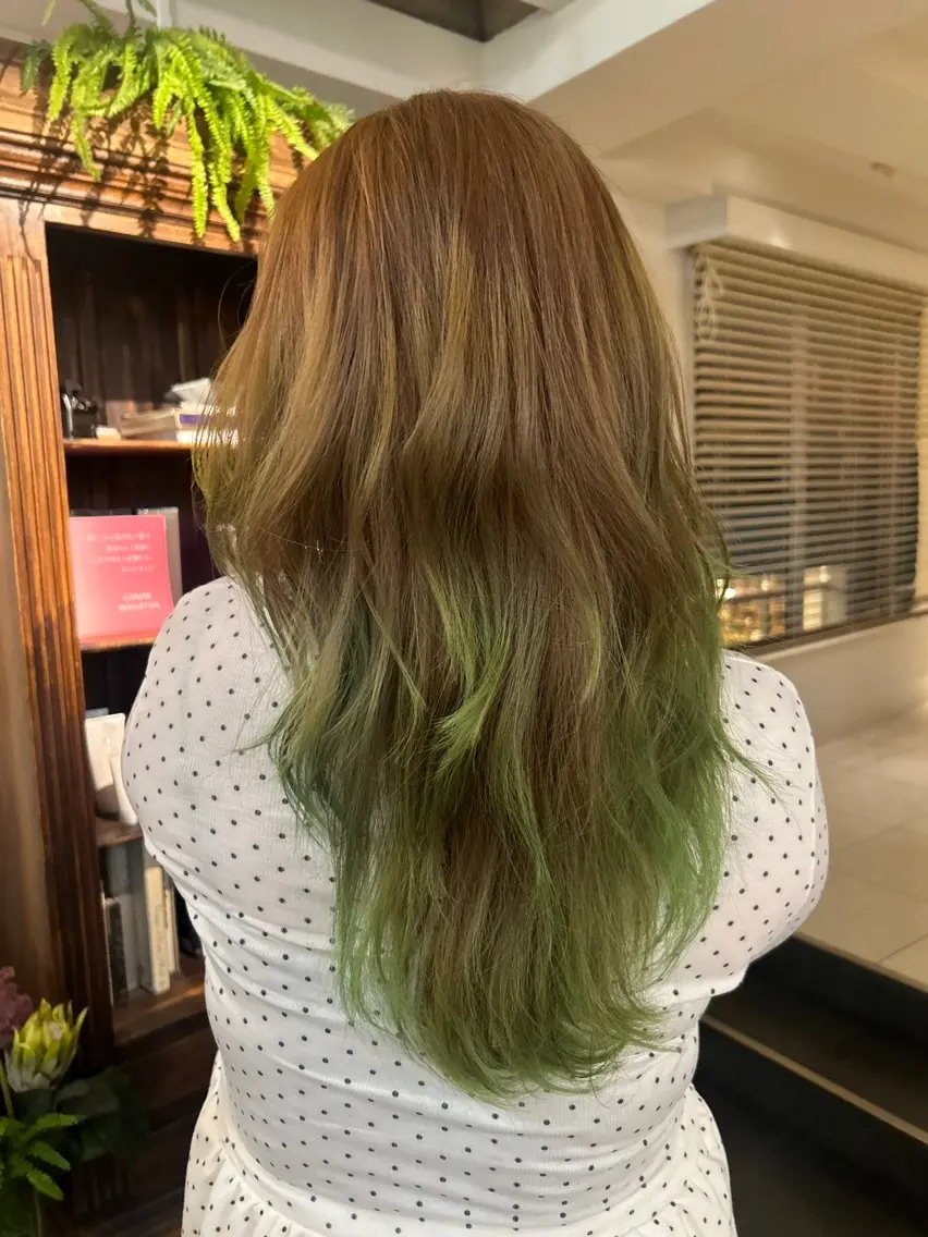 ロング カラー ブリーチ レイヤーカット ヘアカラー トリートメント デザイン/アレンジ ❤︎イシイレイのヘアスタイル