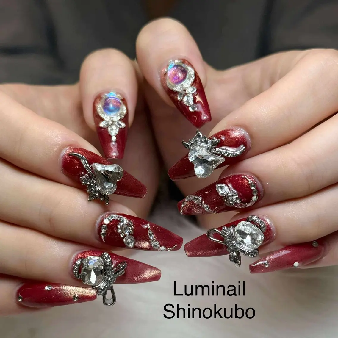 ネイル オーロラネイル チークネイル フットネイル フレンチネイル 韓国ネイル Lumi Shinokuboのネイルデザイン