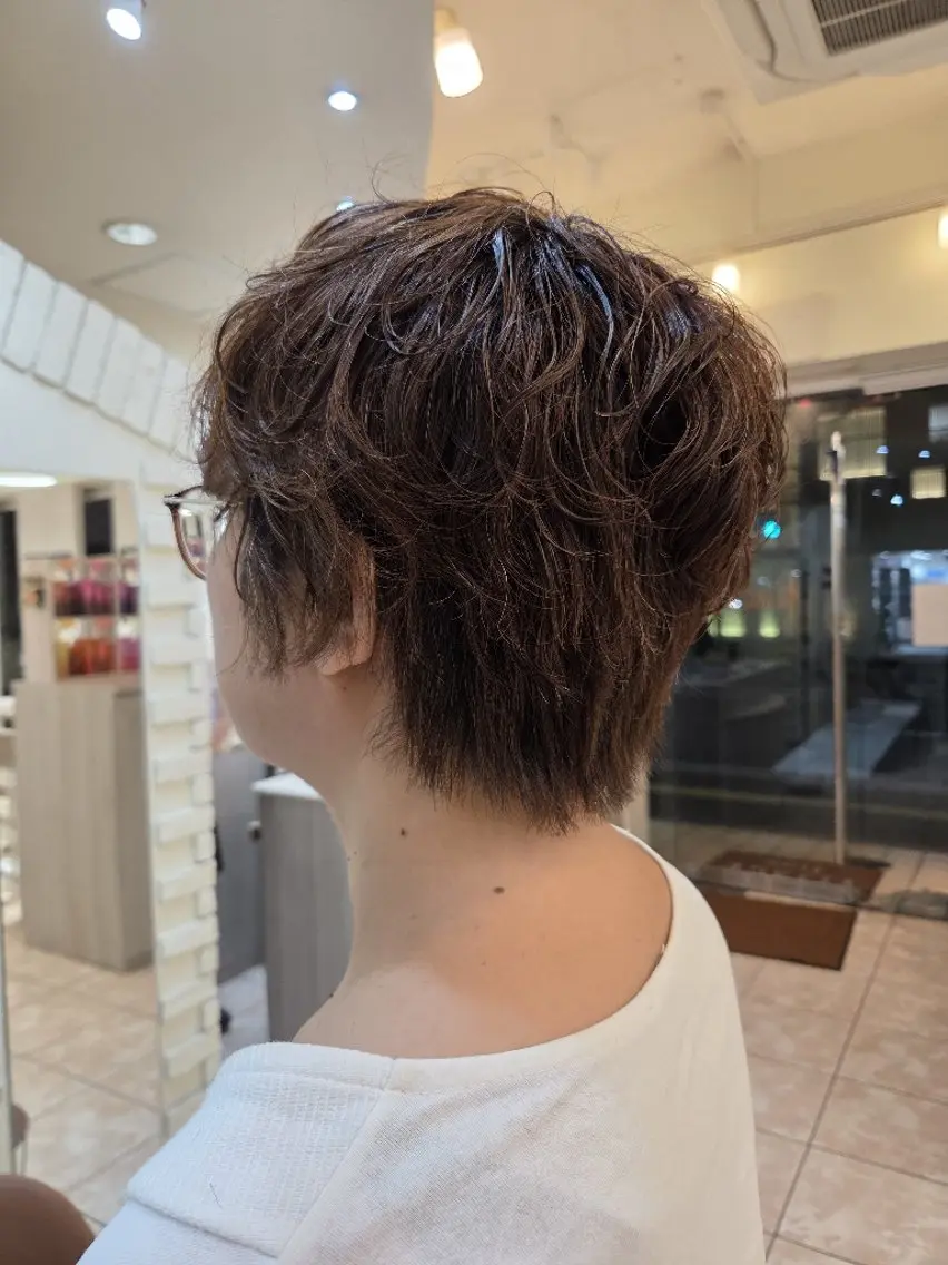 ショート パーマ カット パーマ Aina🌷 /カットモデル募集のヘアスタイル