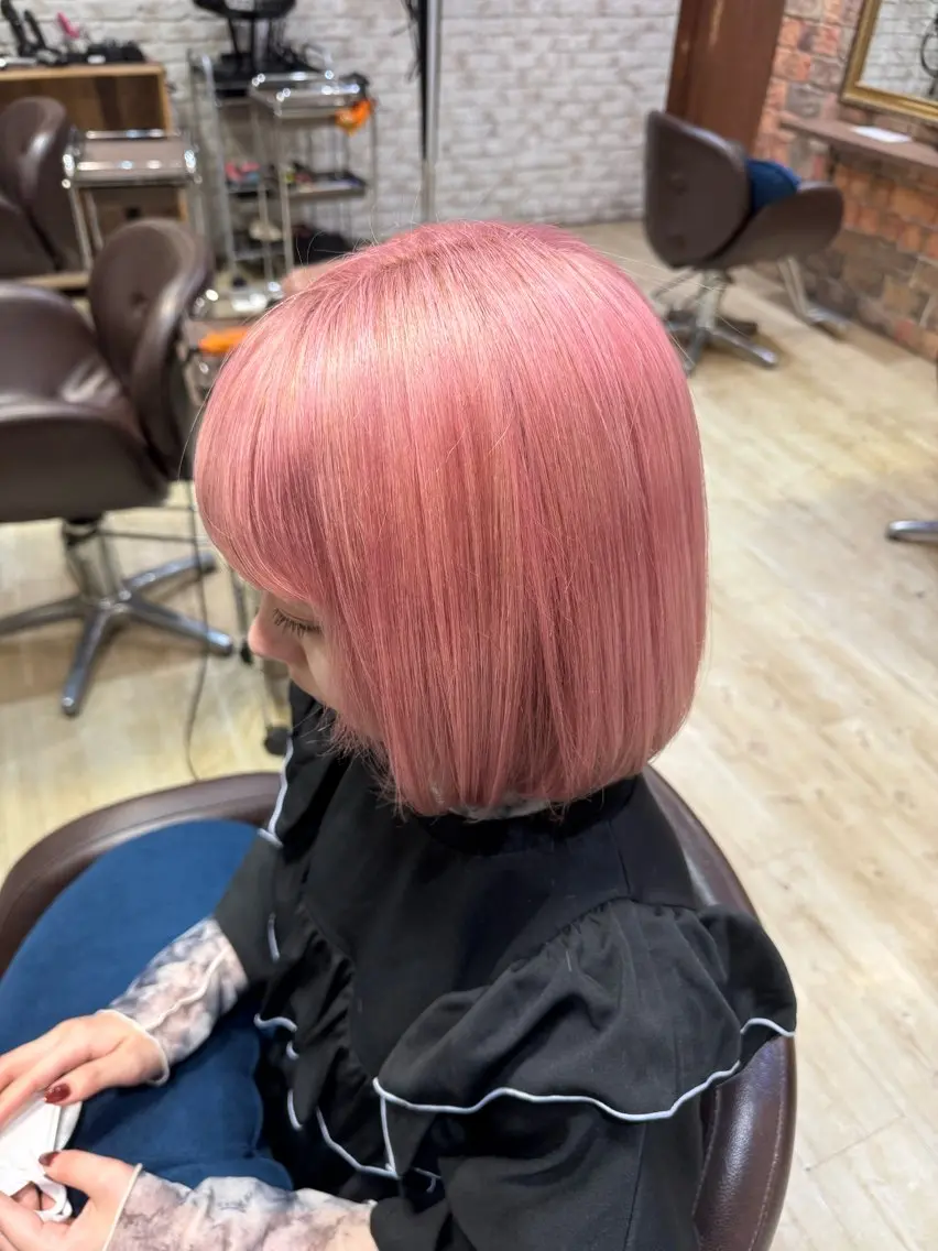 ミディアム カット ヘアカラー トリートメント 古川 流久のヘアスタイル
