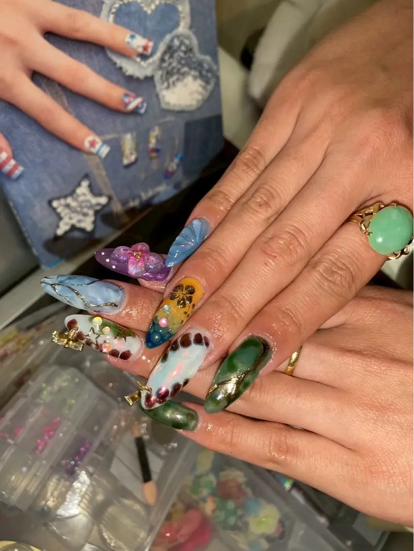 ネイル ハンドネイル 9CLOUDNAIL 沖縄市自宅サロンのネイルデザイン