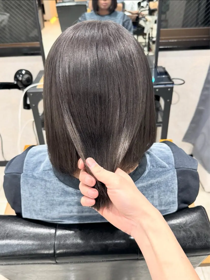 ミディアム 髪質改善 縮毛矯正 成城美容室 YOSHIMURAのヘアスタイル