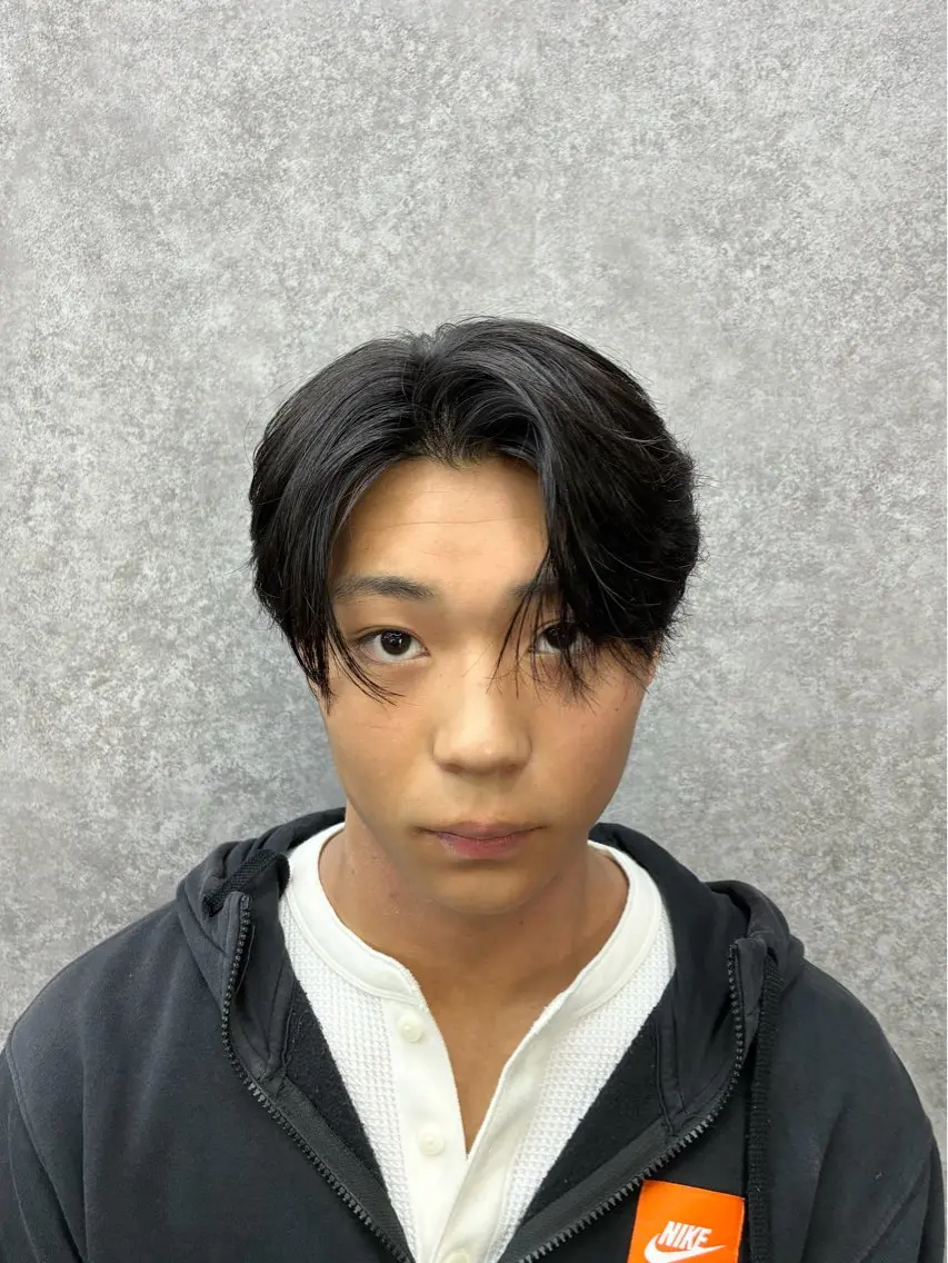 パーマ メンズ カット パーマ 深野 ちさとのヘアスタイル