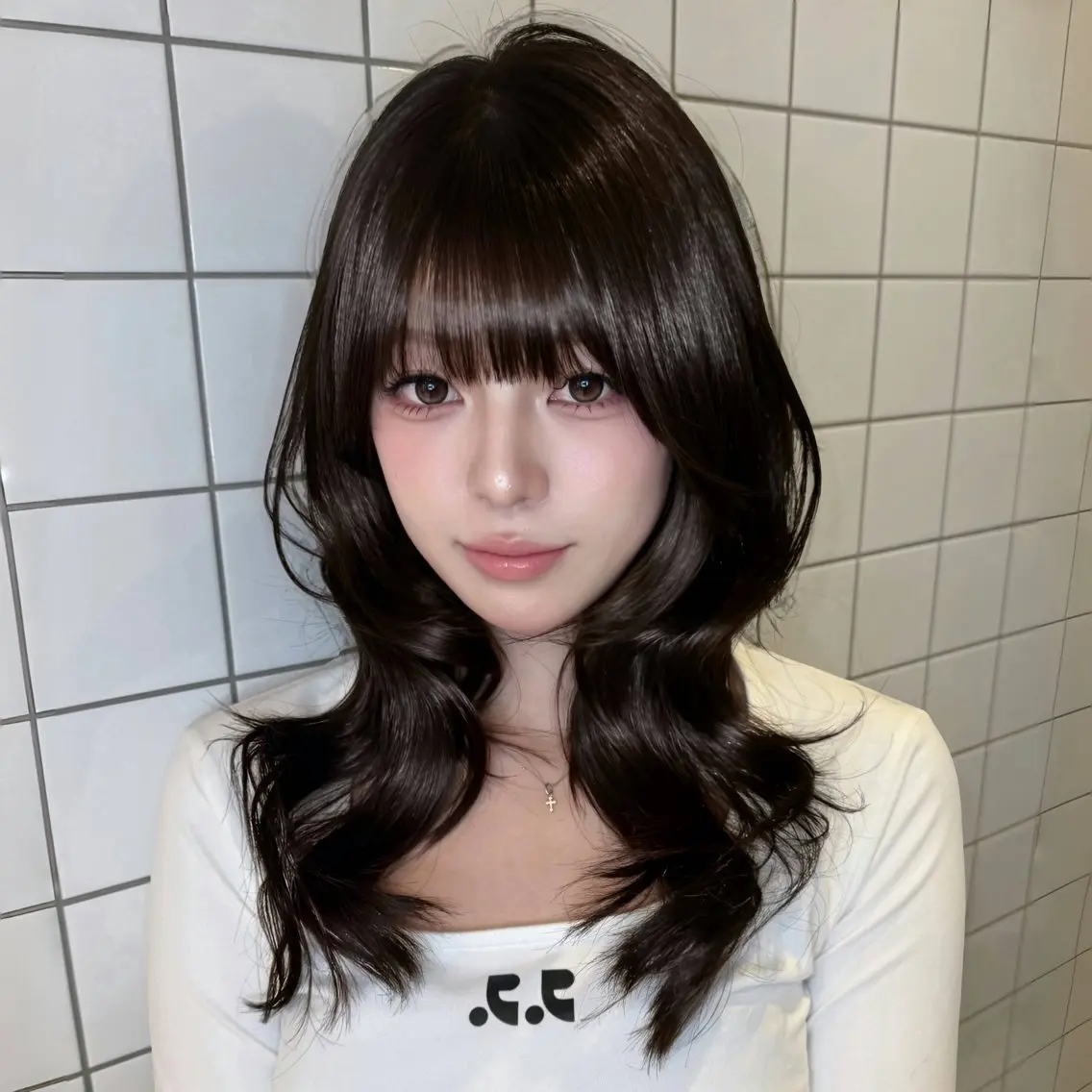ミディアム カラー カット ⟡美髪矯正/レイヤー /新宿🌙Yuukaのヘアスタイル