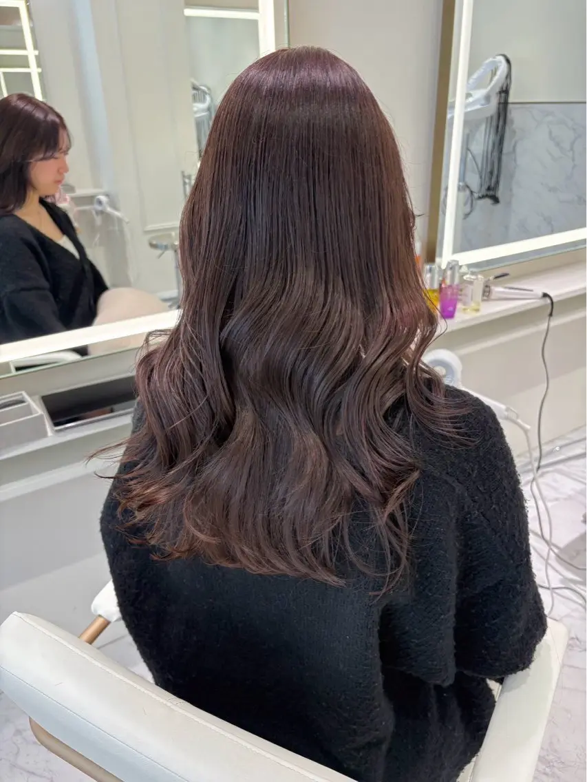 ロング カラー ParveMix 岡本えりかのヘアスタイル
