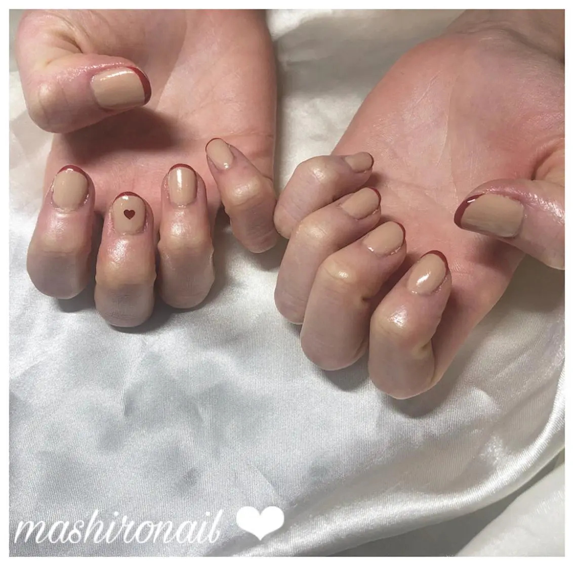 ネイル フレンチネイル ハンドネイル Miro nailのネイルデザイン