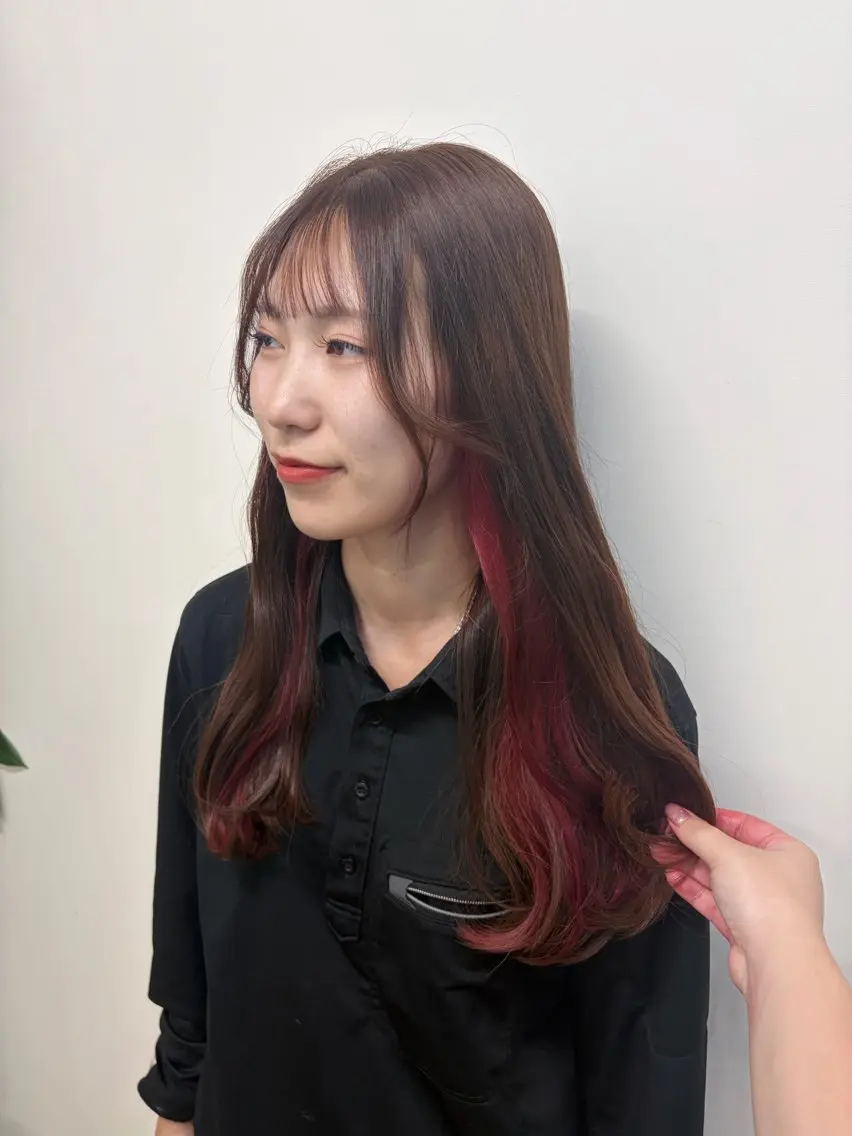 ロング ヘアカラー ⭐️髪質改善カラー lisaaaa⭐️のヘアスタイル