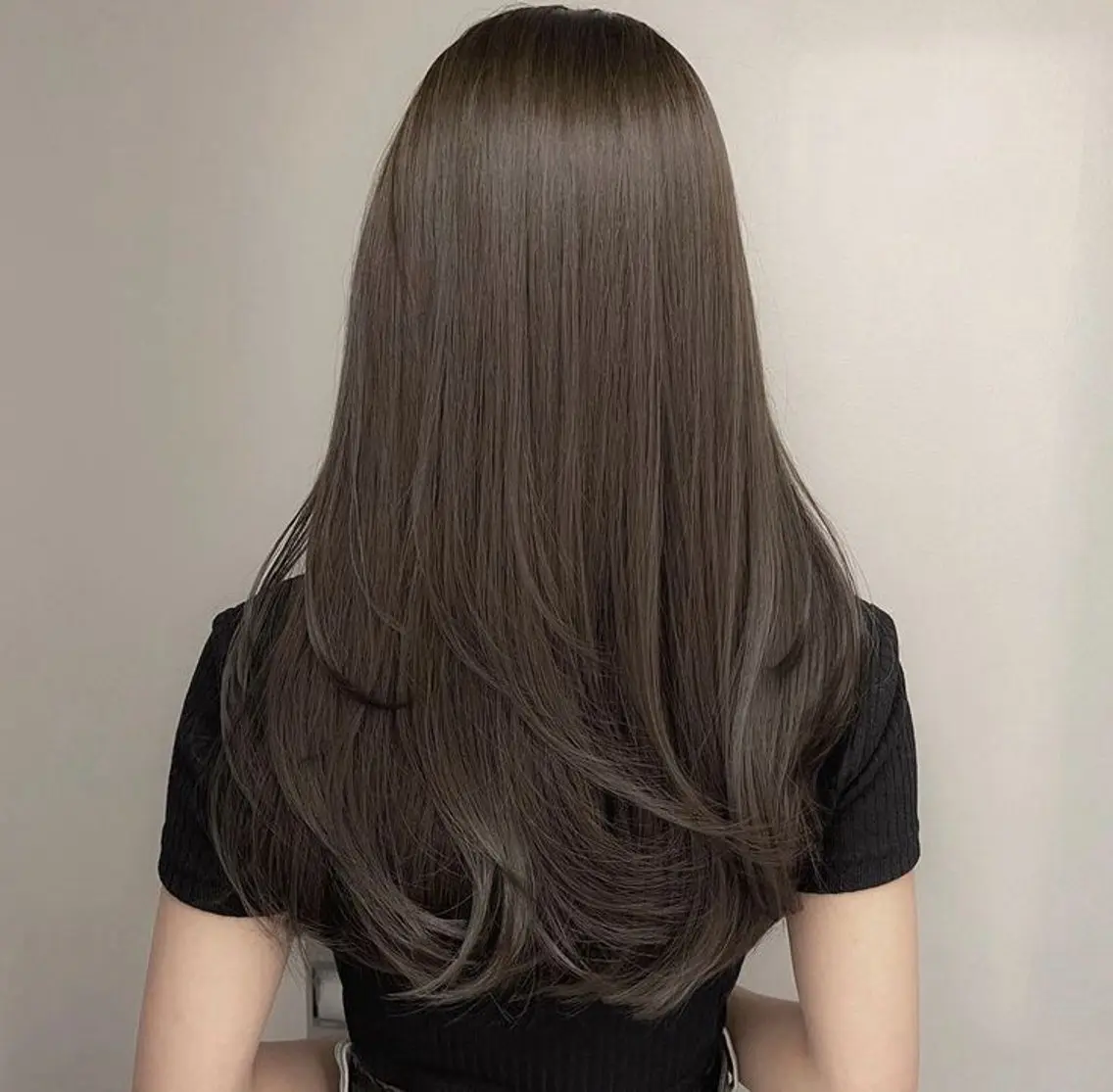 ロング カラー ヘアアレンジ カット ヘアカラー トリートメント ヘアセット レイヤー×透明感カラ ーHAYATOのヘアスタイル