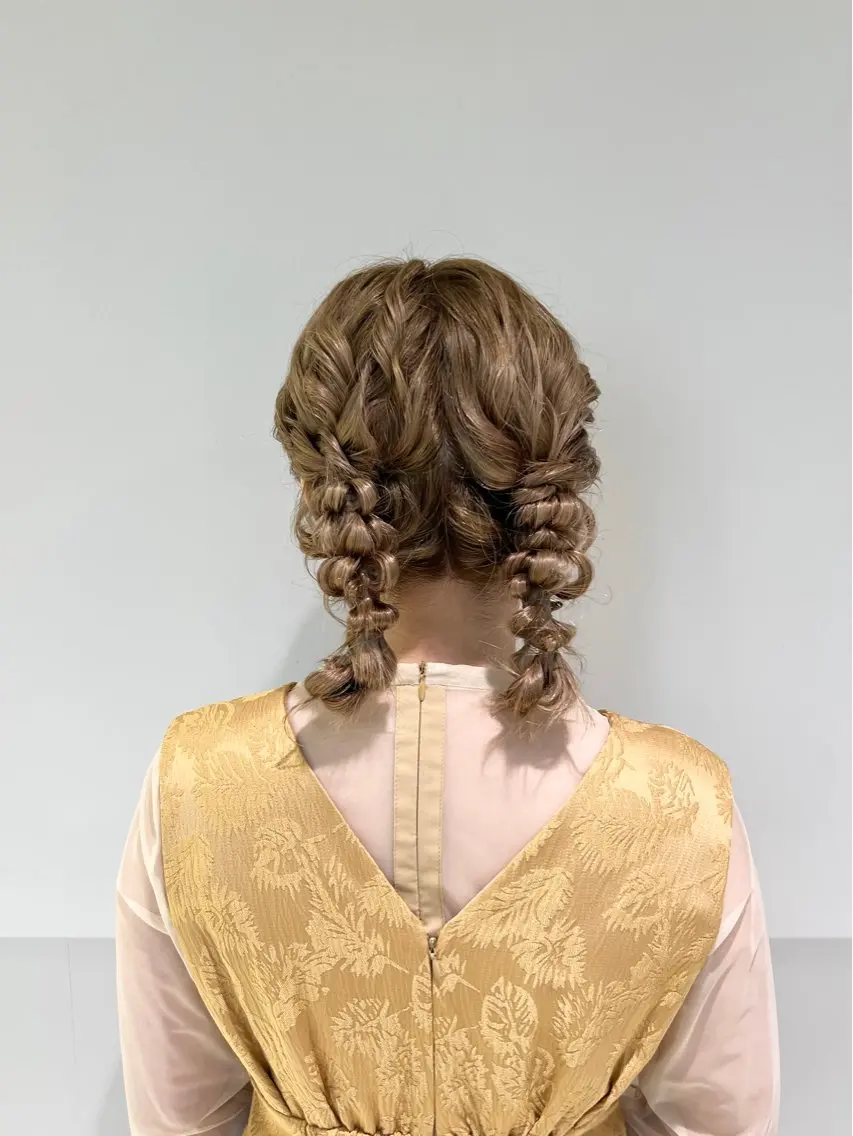 ミディアム カラー ヘアアレンジ ヘアセット 似合わせレイヤー/ 美髪縮毛矯正/ミナエのヘアスタイル