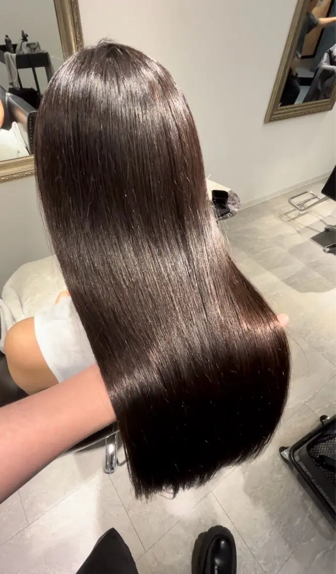 ロング カット 縮毛矯正 トリートメント 髪質改善特化🫧 梶川　歩哉のヘアスタイル