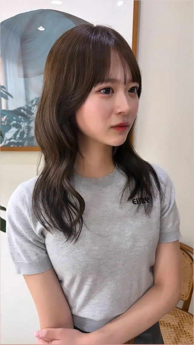 カラー アッシュ アッシュブラウン ブラウンカラー ヘアカラー honoka uemuraのヘアスタイル