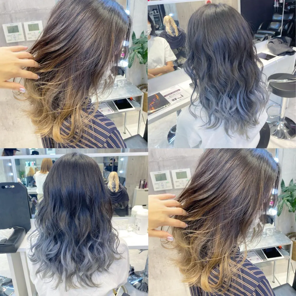 セミロング 🤍ムラ修正ブリーチ 🤍原宿/YUUのヘアスタイル