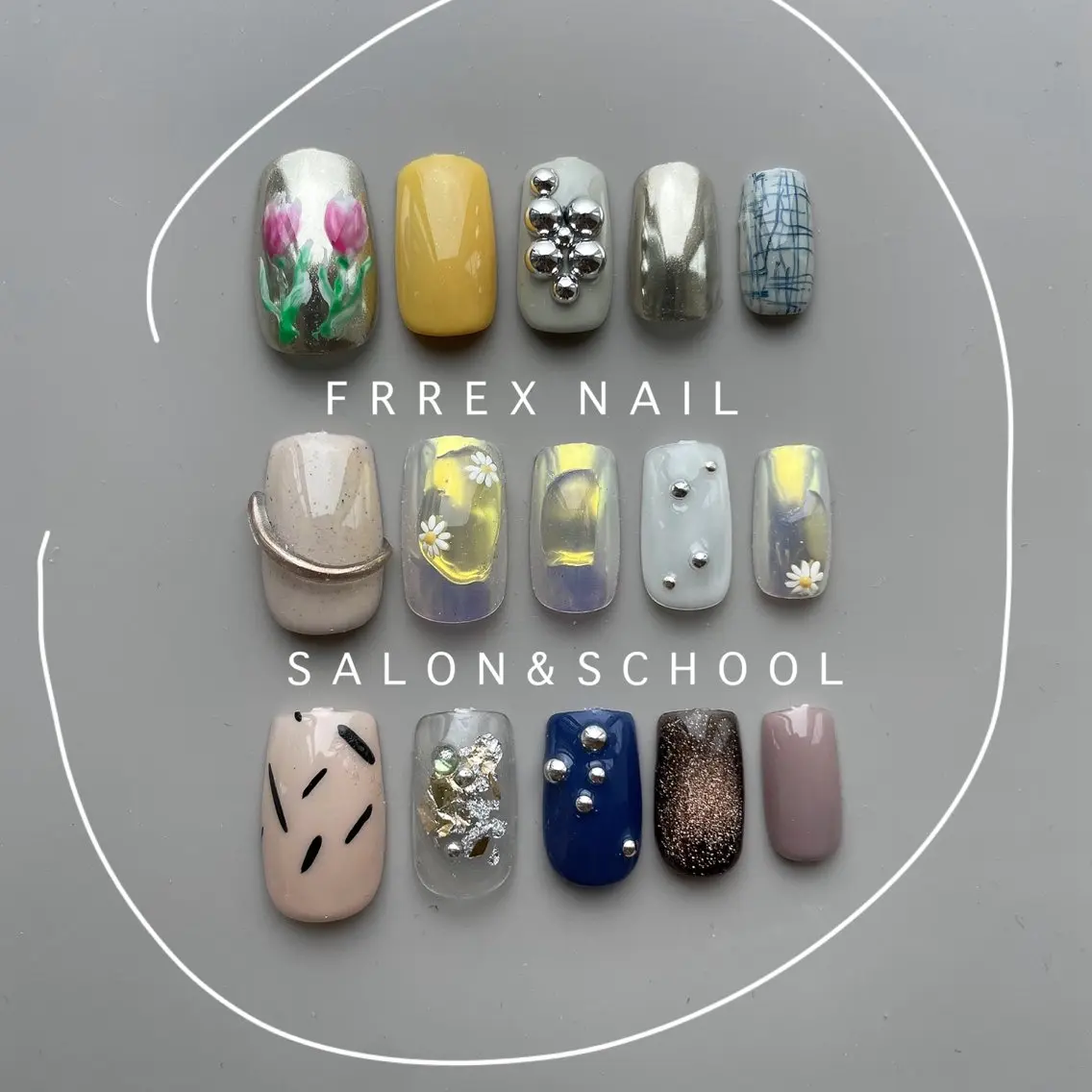 ネイル 春ネイル ハンドネイル ハンドケア freex nail /ニュアンス/個性派のネイルデザイン