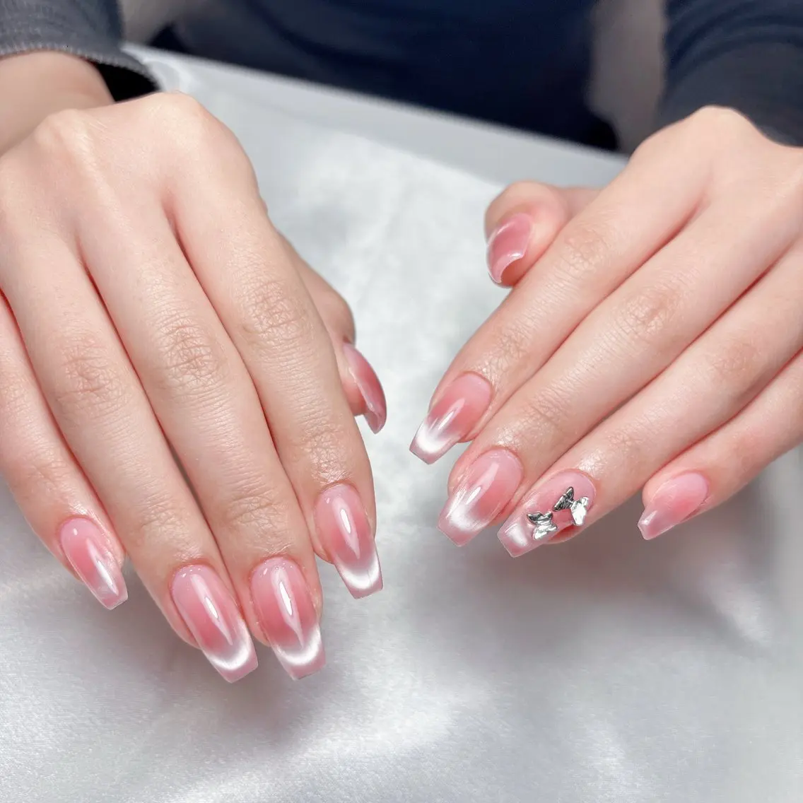 ネイル ハンドネイル Aura Nail 長さだし/パラジェルのネイルデザイン