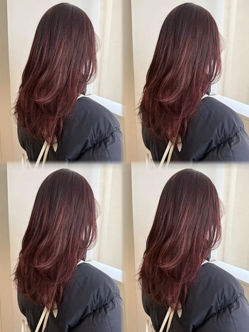 ロング カラー ヘアカラー 透明感カラー meiのヘアスタイル