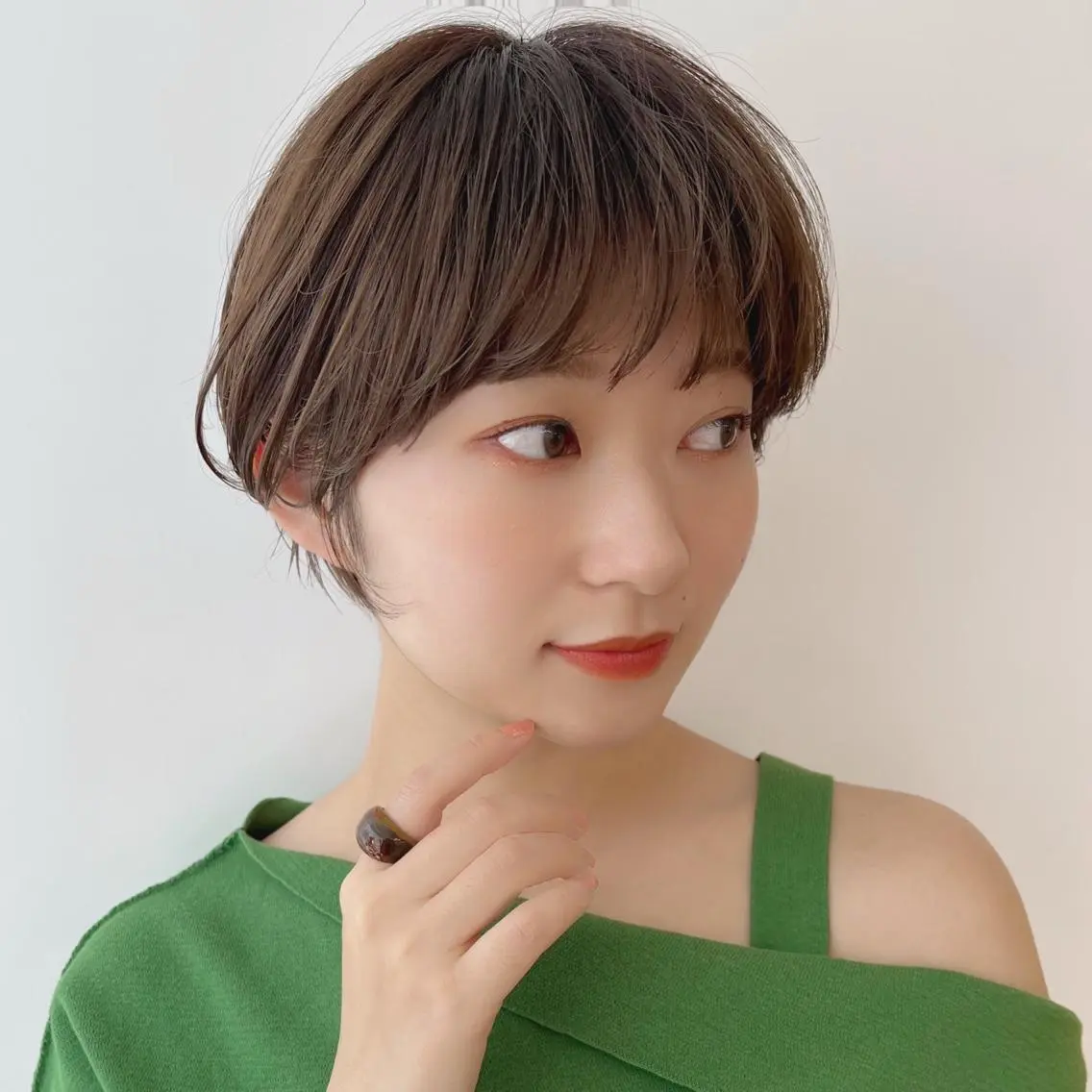 ショート カラー パーマ ヘアアレンジ ✨艶髪✨ 奈須晴香のヘアスタイル