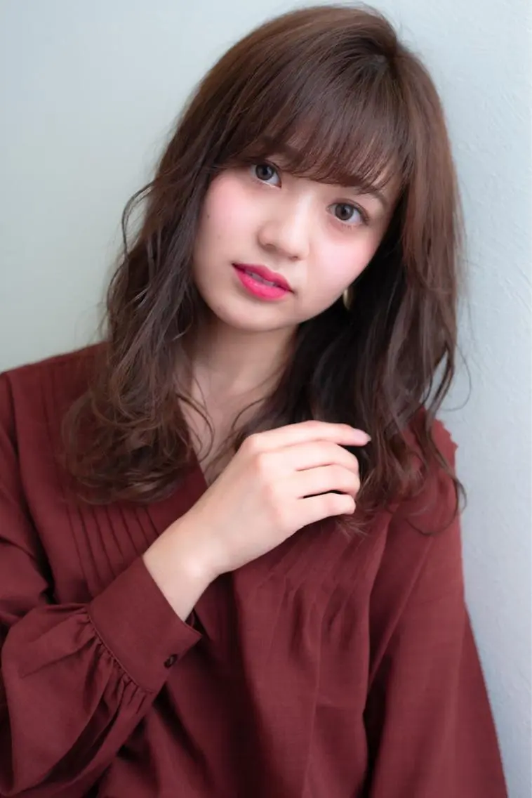 ☀️朝楽時短メニュー❣️小顔前髪カット＋綺麗に流れる前髪パーマ😊お仕上げコテ巻き付き🌟の写真