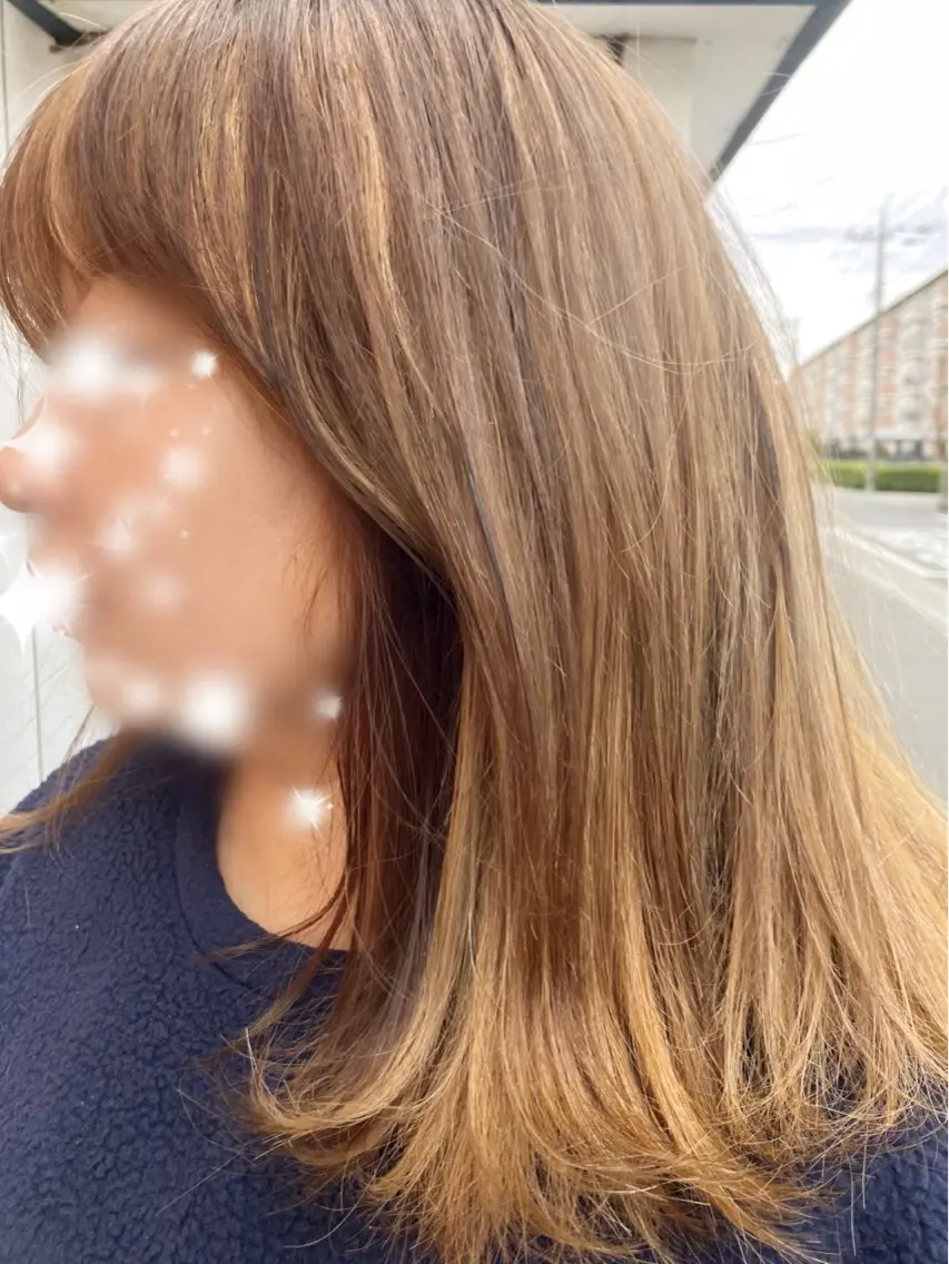 セミロング カラー Ray hair 春日部のヘアスタイル